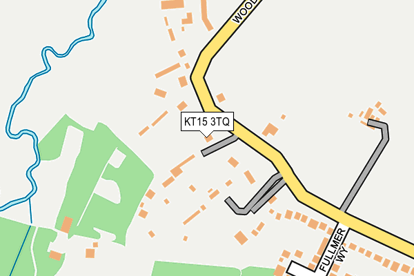 KT15 3TQ map - OS OpenMap – Local (Ordnance Survey)