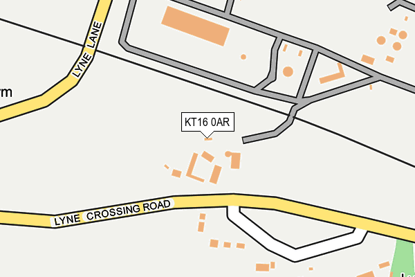 KT16 0AR map - OS OpenMap – Local (Ordnance Survey)