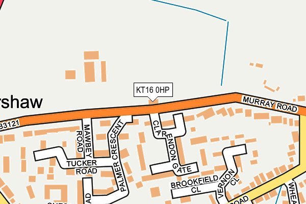 KT16 0HP map - OS OpenMap – Local (Ordnance Survey)