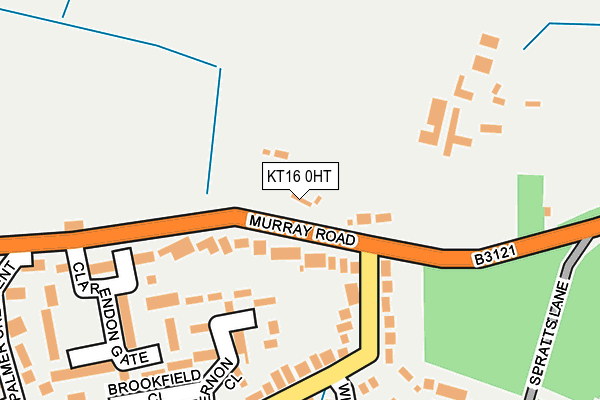 KT16 0HT map - OS OpenMap – Local (Ordnance Survey)