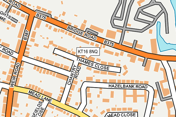 KT16 8NQ map - OS OpenMap – Local (Ordnance Survey)