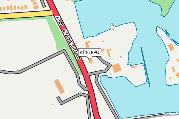 KT16 8PQ map - OS OpenMap – Local (Ordnance Survey)