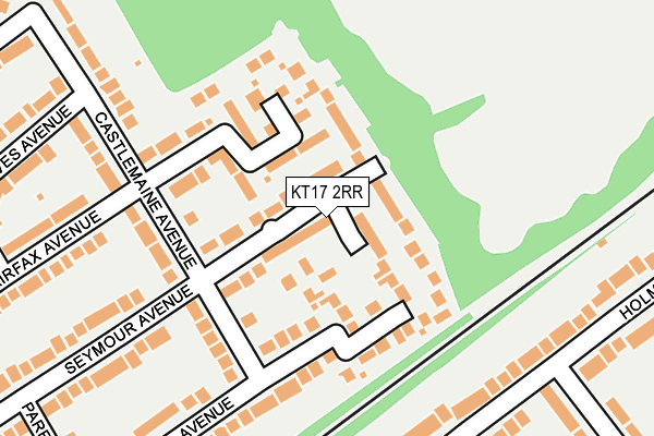 KT17 2RR map - OS OpenMap – Local (Ordnance Survey)