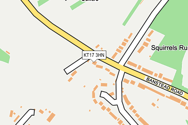 KT17 3HN map - OS OpenMap – Local (Ordnance Survey)