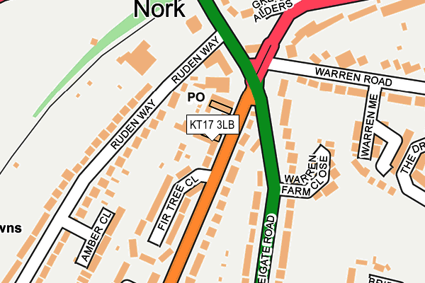 Map of AMANI CUISINE EPSOM LIMITED at local scale