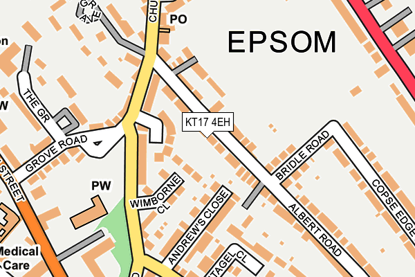 KT17 4EH map - OS OpenMap – Local (Ordnance Survey)