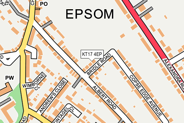 KT17 4EP map - OS OpenMap – Local (Ordnance Survey)