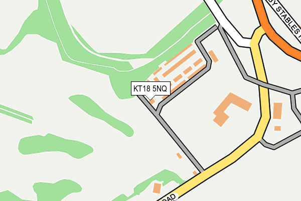 KT18 5NQ map - OS OpenMap – Local (Ordnance Survey)