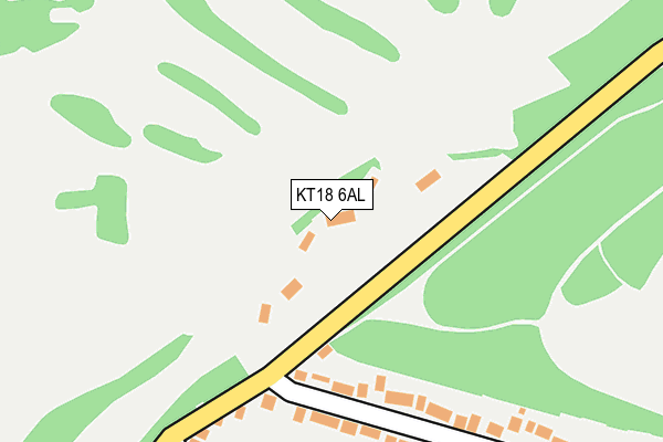 KT18 6AL map - OS OpenMap – Local (Ordnance Survey)