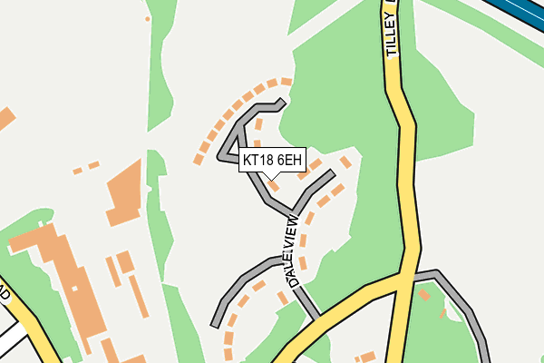 KT18 6EH map - OS OpenMap – Local (Ordnance Survey)