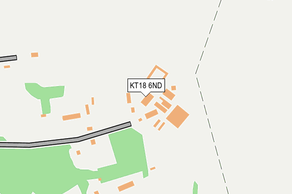 KT18 6ND map - OS OpenMap – Local (Ordnance Survey)