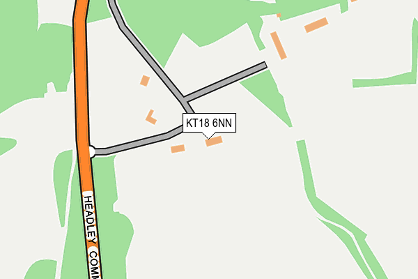 KT18 6NN map - OS OpenMap – Local (Ordnance Survey)