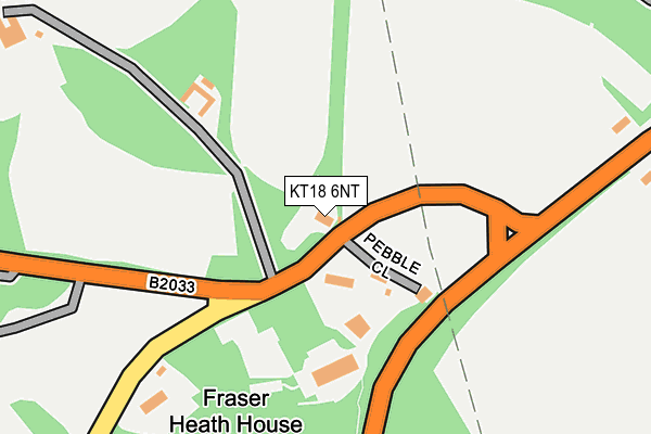 KT18 6NT map - OS OpenMap – Local (Ordnance Survey)