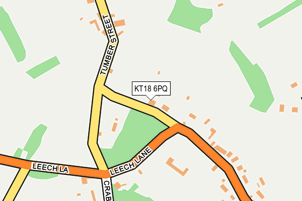 KT18 6PQ map - OS OpenMap – Local (Ordnance Survey)