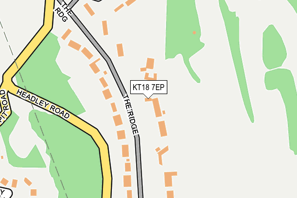 KT18 7EP map - OS OpenMap – Local (Ordnance Survey)