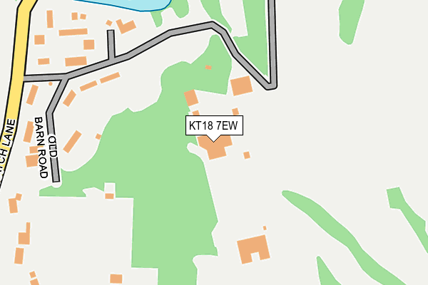 KT18 7EW map - OS OpenMap – Local (Ordnance Survey)