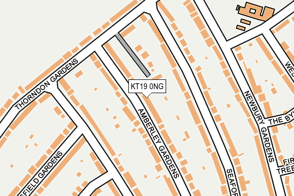 KT19 0NG map - OS OpenMap – Local (Ordnance Survey)