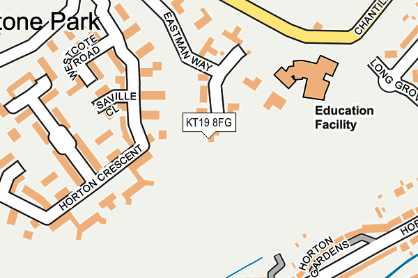 KT19 8FG map - OS OpenMap – Local (Ordnance Survey)