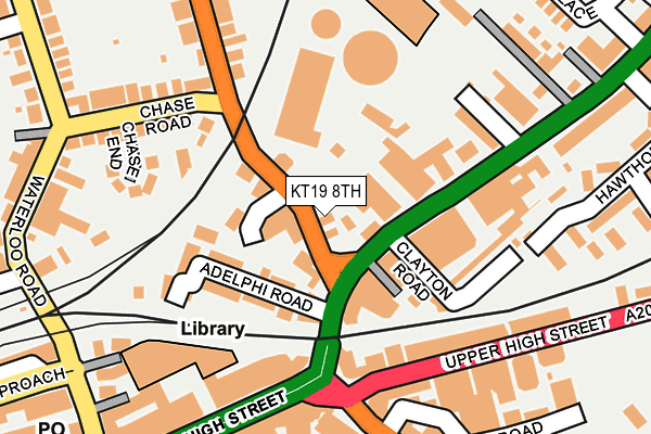 KT19 8TH map - OS OpenMap – Local (Ordnance Survey)