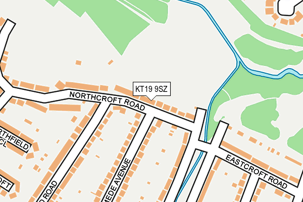 KT19 9SZ map - OS OpenMap – Local (Ordnance Survey)