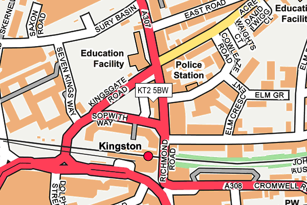 Map of CHAMELEON KINGSTON LIMITED at local scale