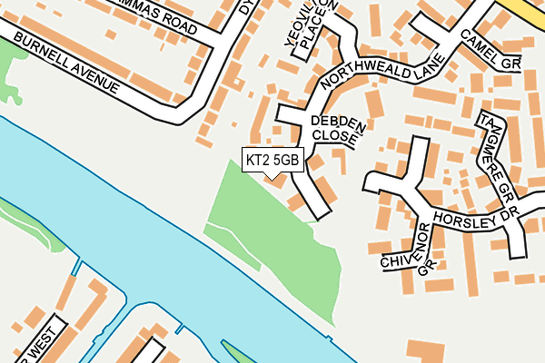 KT2 5GB map - OS OpenMap – Local (Ordnance Survey)