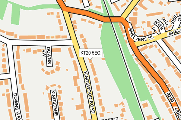 KT20 5EQ map - OS OpenMap – Local (Ordnance Survey)