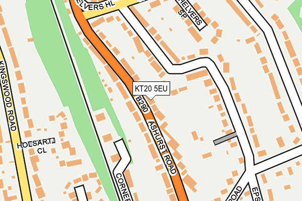 KT20 5EU map - OS OpenMap – Local (Ordnance Survey)