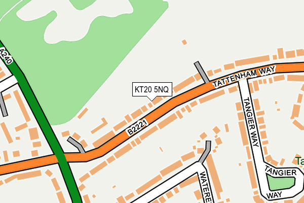 KT20 5NQ map - OS OpenMap – Local (Ordnance Survey)