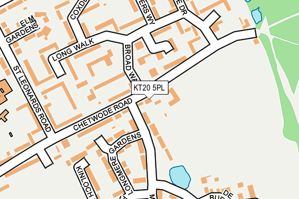 KT20 5PL map - OS OpenMap – Local (Ordnance Survey)