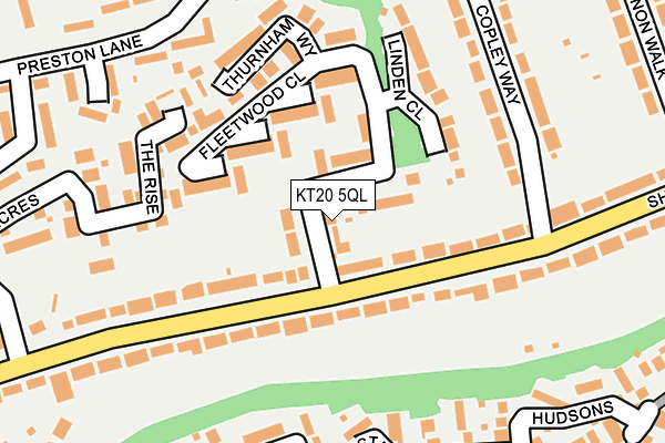 KT20 5QL map - OS OpenMap – Local (Ordnance Survey)