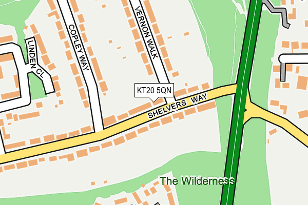 KT20 5QN map - OS OpenMap – Local (Ordnance Survey)