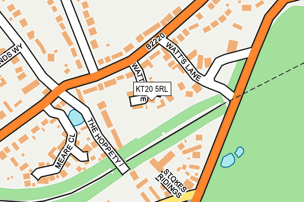 KT20 5RL map - OS OpenMap – Local (Ordnance Survey)
