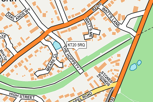 KT20 5RQ map - OS OpenMap – Local (Ordnance Survey)