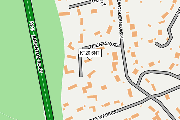 KT20 6NT map - OS OpenMap – Local (Ordnance Survey)