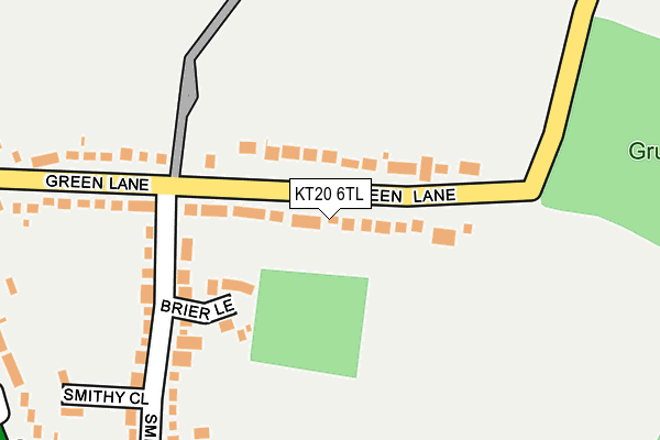 KT20 6TL map - OS OpenMap – Local (Ordnance Survey)