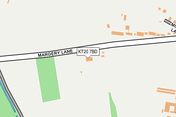KT20 7BD map - OS OpenMap – Local (Ordnance Survey)