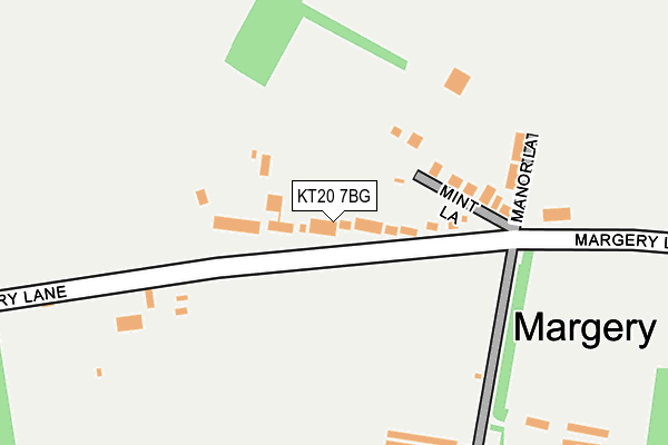 KT20 7BG map - OS OpenMap – Local (Ordnance Survey)