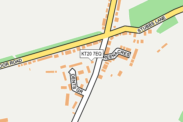 KT20 7EQ map - OS OpenMap – Local (Ordnance Survey)