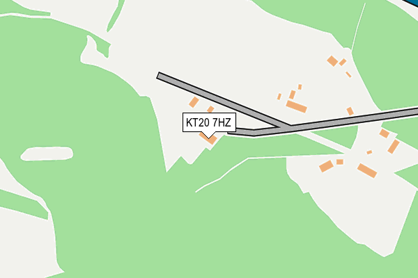 KT20 7HZ map - OS OpenMap – Local (Ordnance Survey)