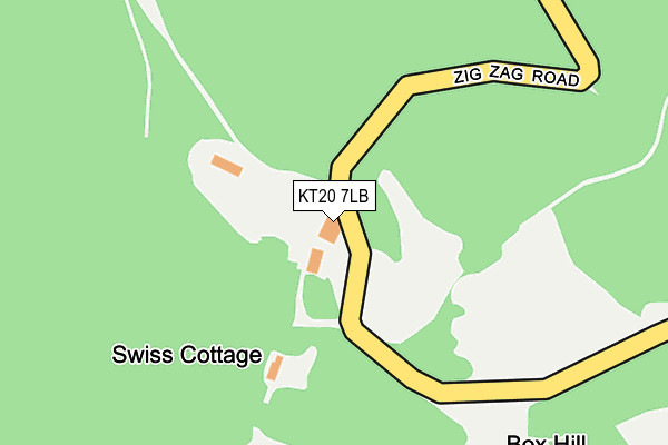 KT20 7LB map - OS OpenMap – Local (Ordnance Survey)