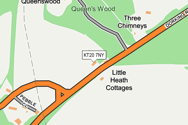 KT20 7NY map - OS OpenMap – Local (Ordnance Survey)