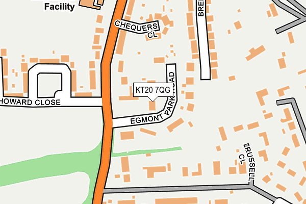 KT20 7QG map - OS OpenMap – Local (Ordnance Survey)