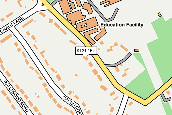 KT21 1EU map - OS OpenMap – Local (Ordnance Survey)