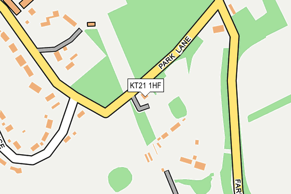 KT21 1HF map - OS OpenMap – Local (Ordnance Survey)