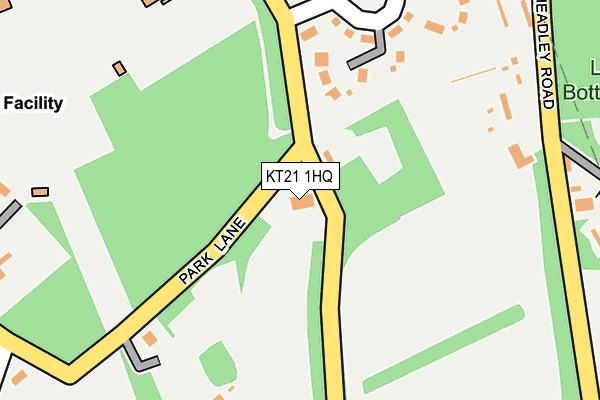 KT21 1HQ map - OS OpenMap – Local (Ordnance Survey)