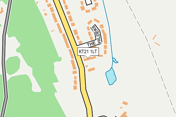 KT21 1LT map - OS OpenMap – Local (Ordnance Survey)