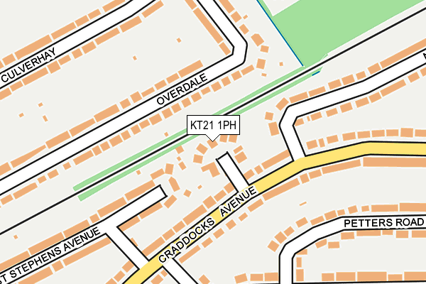 KT21 1PH map - OS OpenMap – Local (Ordnance Survey)