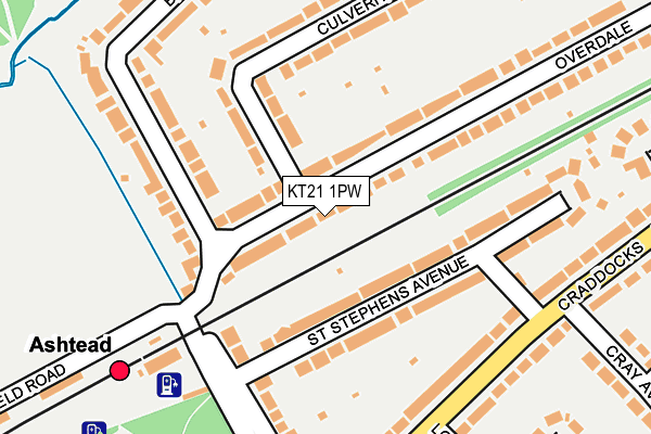 Map of OVERDALE INCORPORATED LTD at local scale