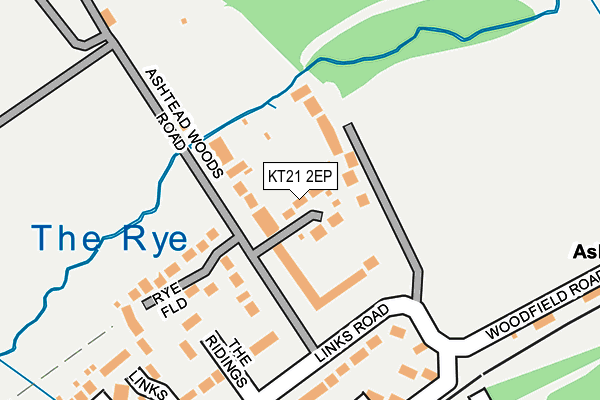 KT21 2EP map - OS OpenMap – Local (Ordnance Survey)